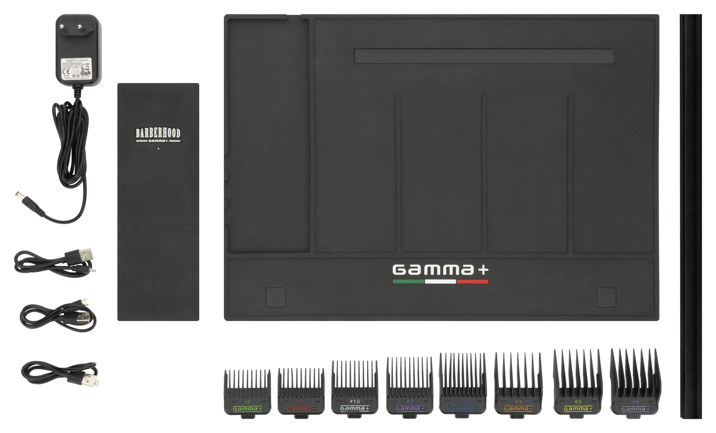 Gamma+ Magnetic Charging Mat/Station Organiser for Barber Tools