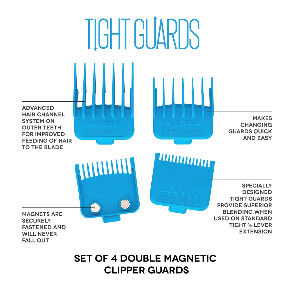 NEW Gamma+ Set of 4 Tight Guards - Available in 4 Colours