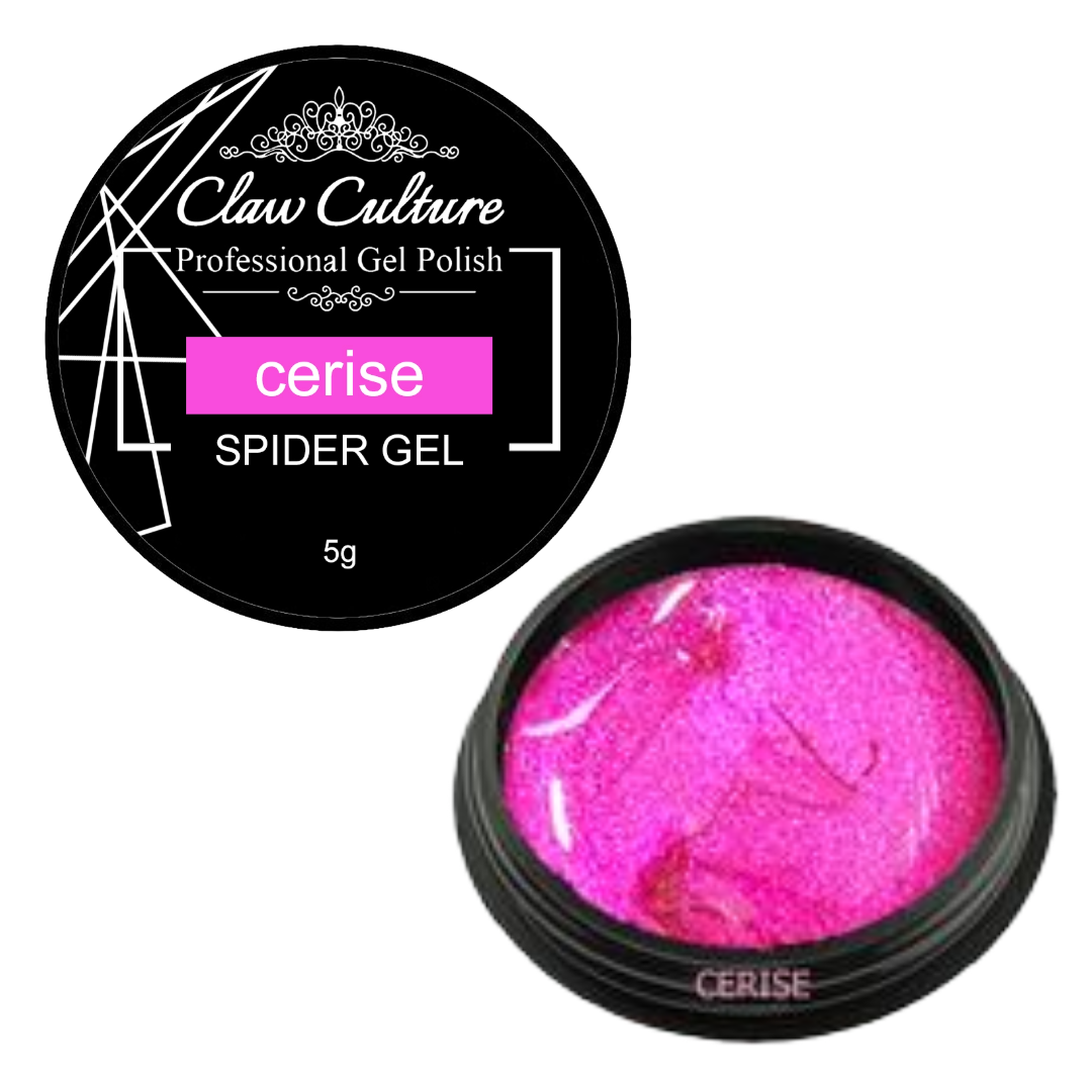 Claw Culture Metallic Spider Gel 5g - Cerise
