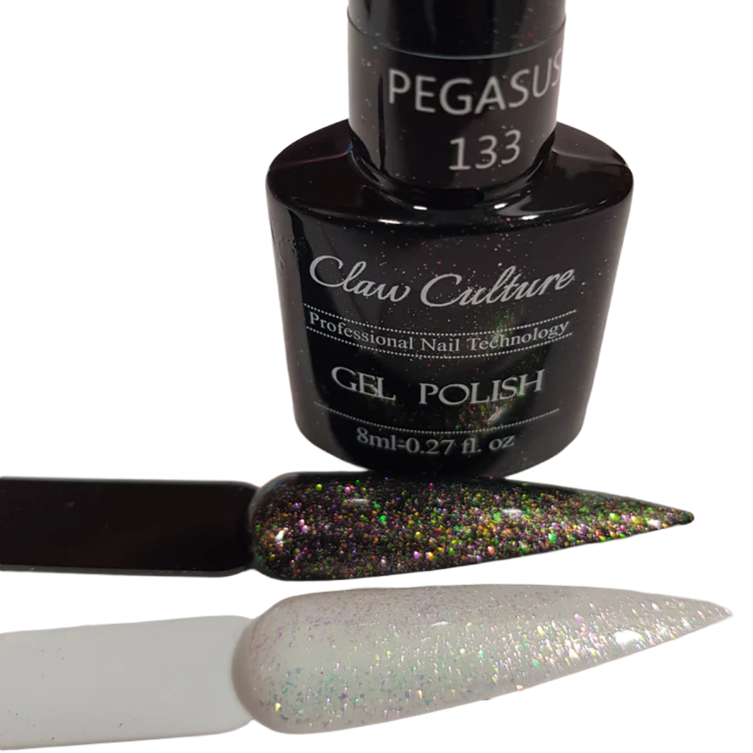 Claw Culture Clear Sparkly Top Coat #133 - Pegasus