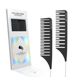 Vellen Weave Tail Comb 2 Set- Perfect for All High Lights - Black