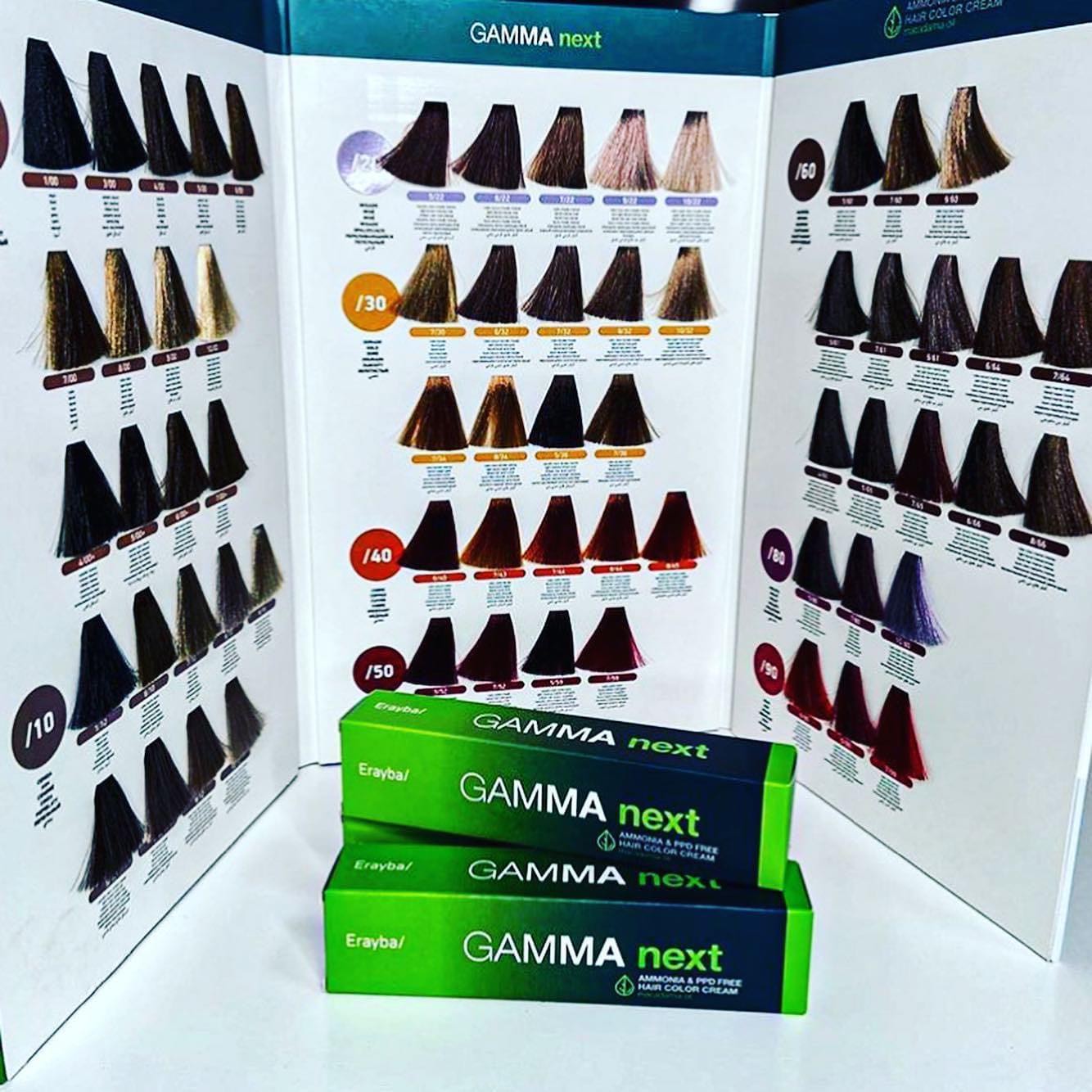 Gamma NEXT Ammonia & PPD Free Hair Color Cream - 7/44 Blond Intense Copper