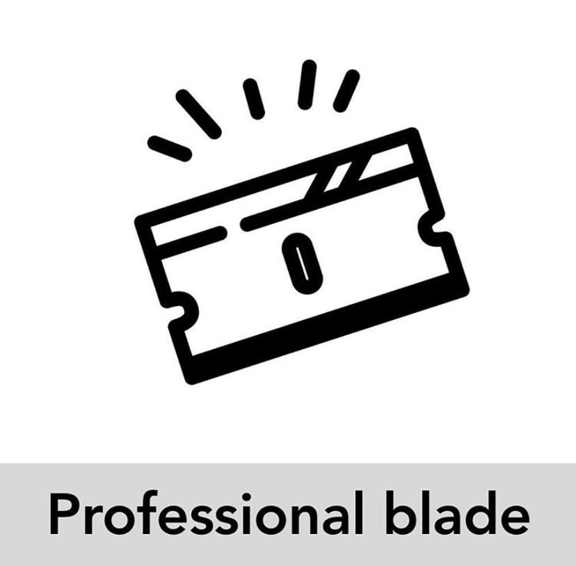 HBS DISPOSABLE RAZOR - Box of 100 Disposable Blades plus FREE Metal Handle