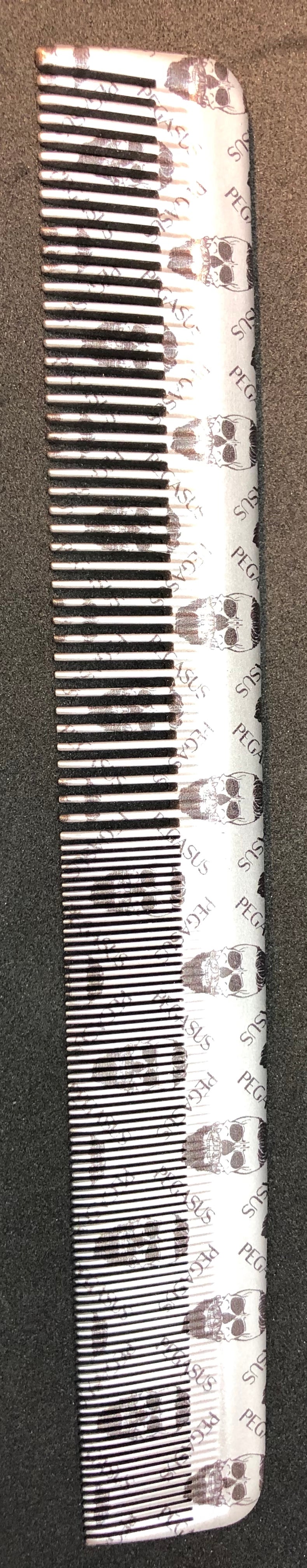 Pegasus 210/42 All Purpose Styling Cutting Comb - Skulleto Silver