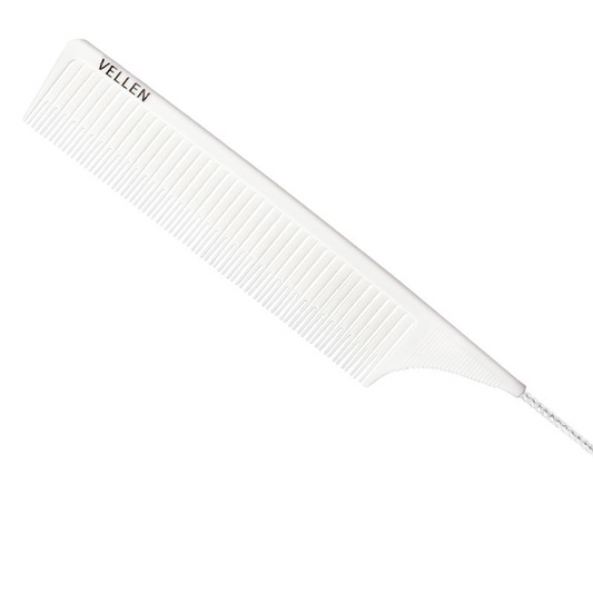 Vellen Weave Tail Comb - Perfect for High Lights - White