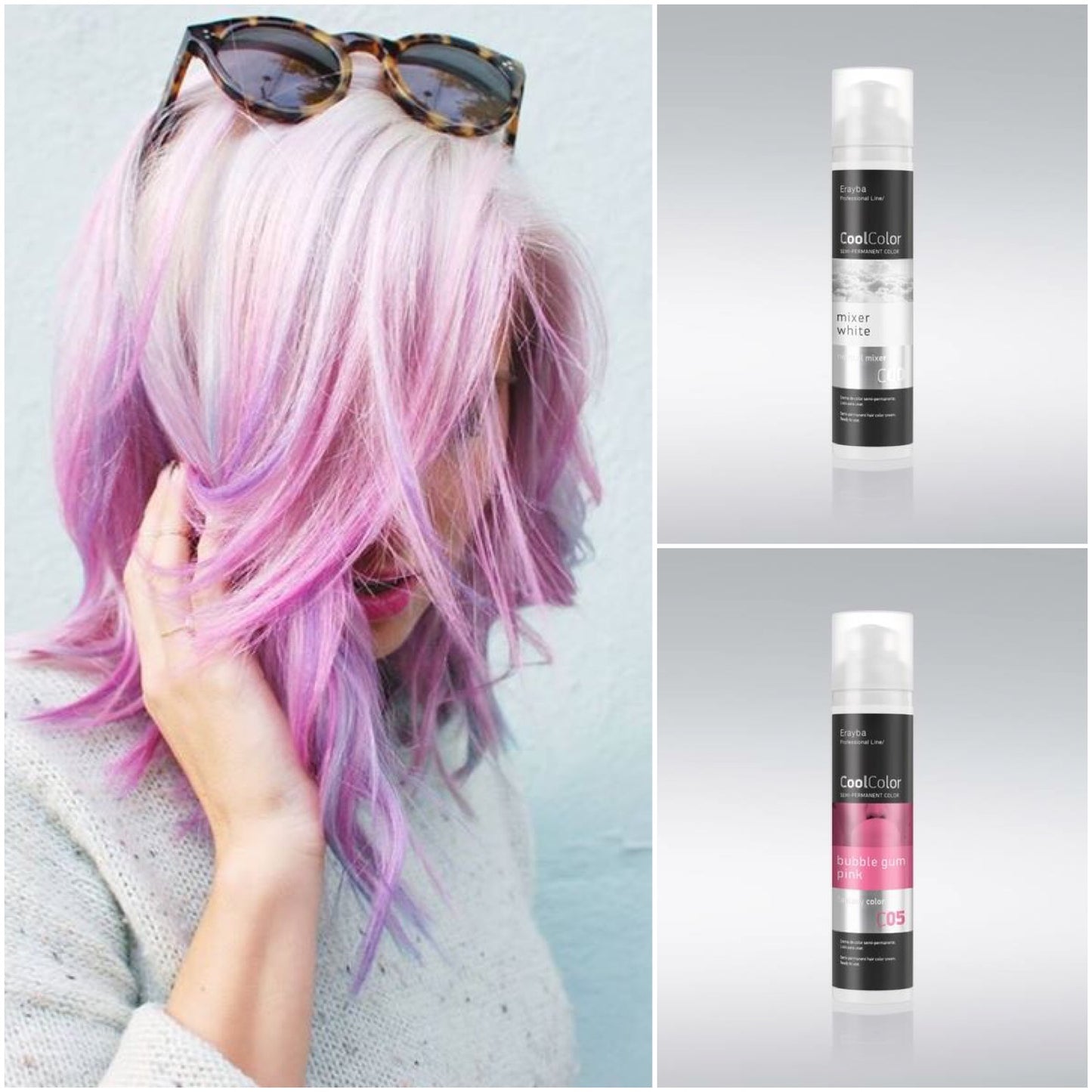 Cool Color Semi Permanent Color Cream C00 Mixer White