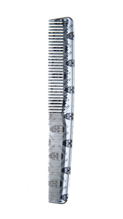 Pegasus 201/4 Styling Cutting Comb - Skulleto Silver