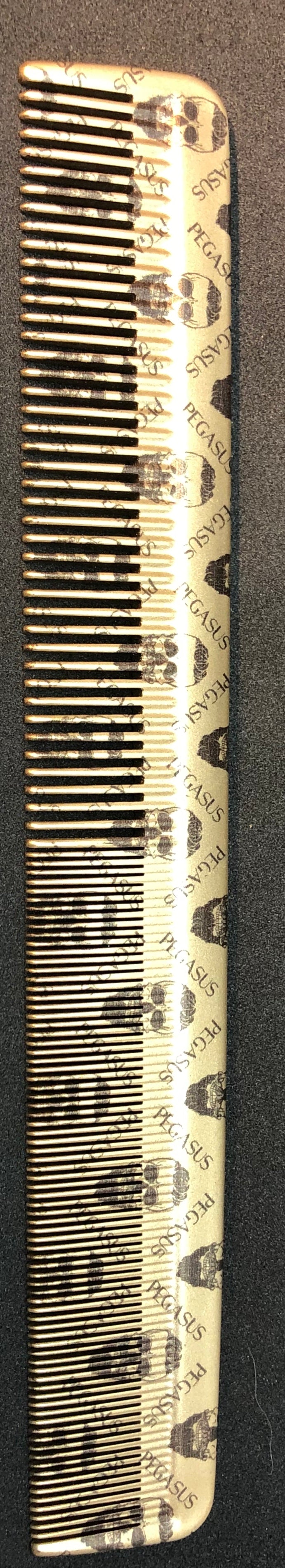 Pegasus 210/42 All Purpose Styling Cutting Comb - Skulleto Silver