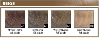 Viba 7.31 Medium Golden Ash Blonde Permanent Hair Color