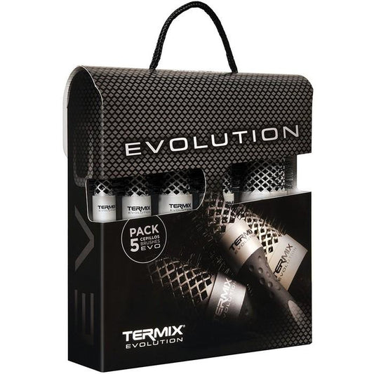 Termix Evolution Styling Brush Pack of 5 - Standard SOFT for Fine Hair