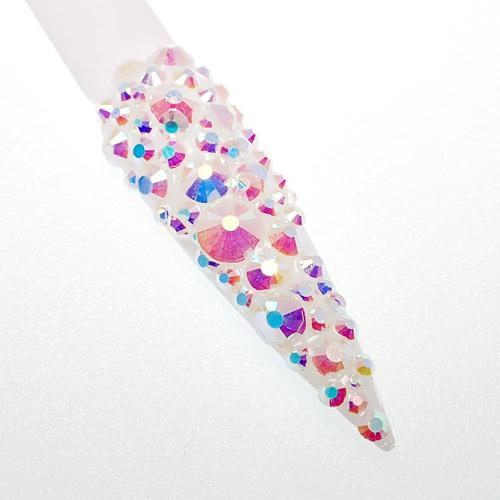 Claw Culture Genuine Cristallo Nail Stones - White Rainbow