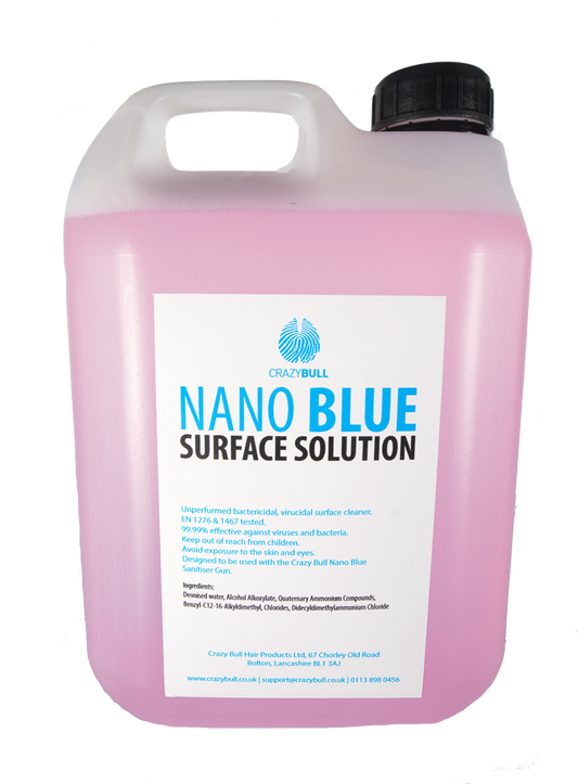 Crazy Bull Nano Blue - Nano-vapour Surface Sanitising Solution (5 Litre)