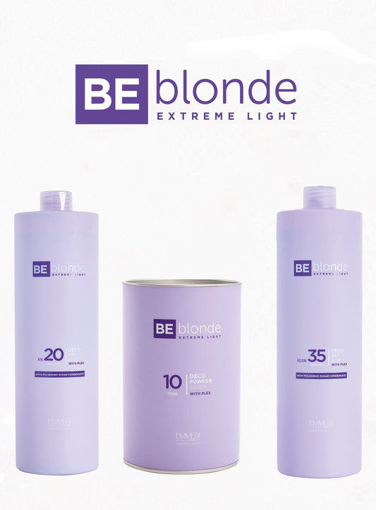 Be Blonde Deal - 1 x 500g Bleach, 1 x 20vol oxy (1000ml) and 1 x 35vol oxy (1000ml)