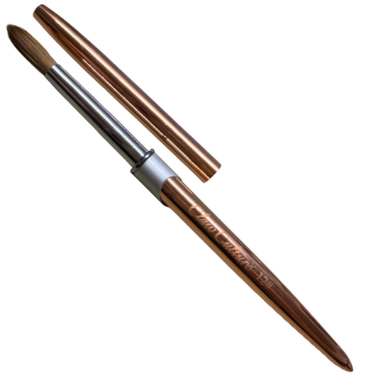 Claw Culture #12 Kolinsky Sable Acrylic Nail Sculpt Brush - Rose Gold