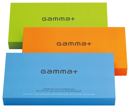 NEW Gamma+ 6pcs Comb Set with Storage Case - Available in 3 Colours