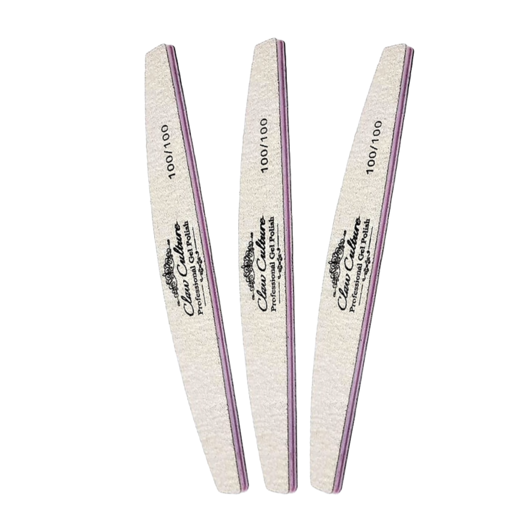 Claw Culture Zebra Nail File 100/100 Pack of 10