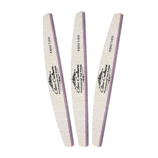 Claw Culture Zebra Nail File 100/100 Pack of 10