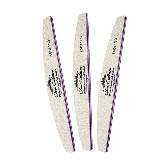 Claw Culture Zebra Nail File 150/150 Pack of 10