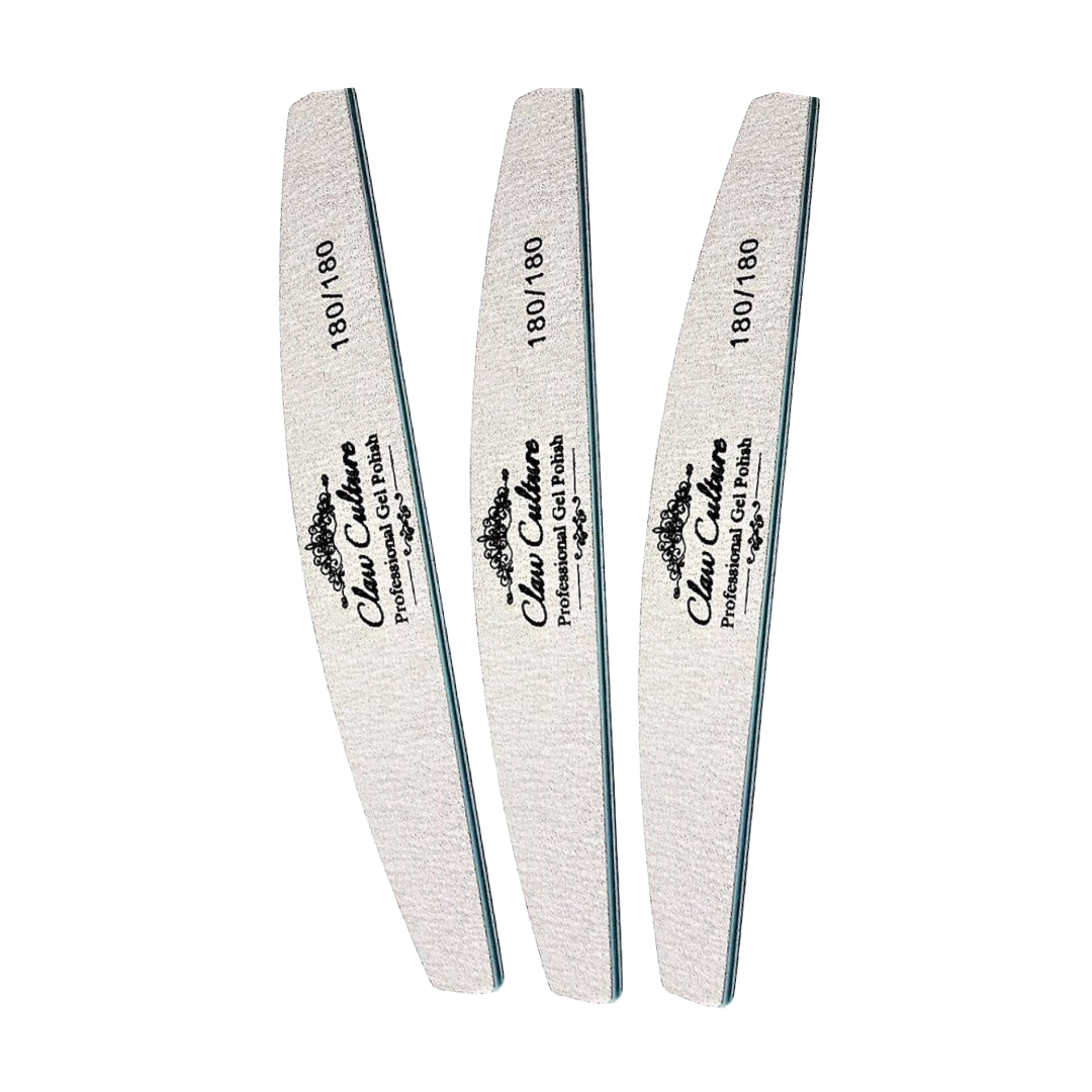Claw Culture Zebra Nail File 180/180 Pack of 10