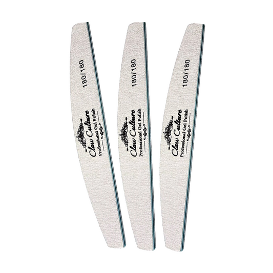 Claw Culture Zebra Nail File 180/180 Pack of 10