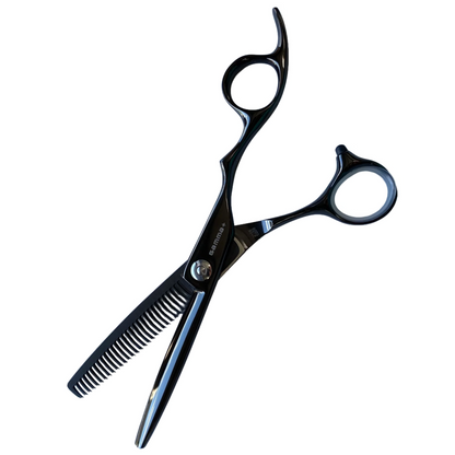 Gamma+ Premium Line Black Titanium 5.75" Thinner Hairdressing Scissors