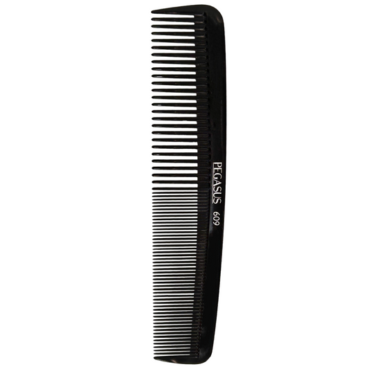 Pegasus 609 Hard Rubber Coarse Teeth Master Waver Comb - Black