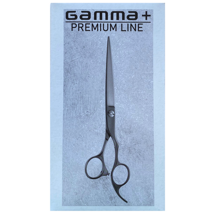 Gamma+ Premium Line Black Titanium 6.00" Hairdressing Scissors