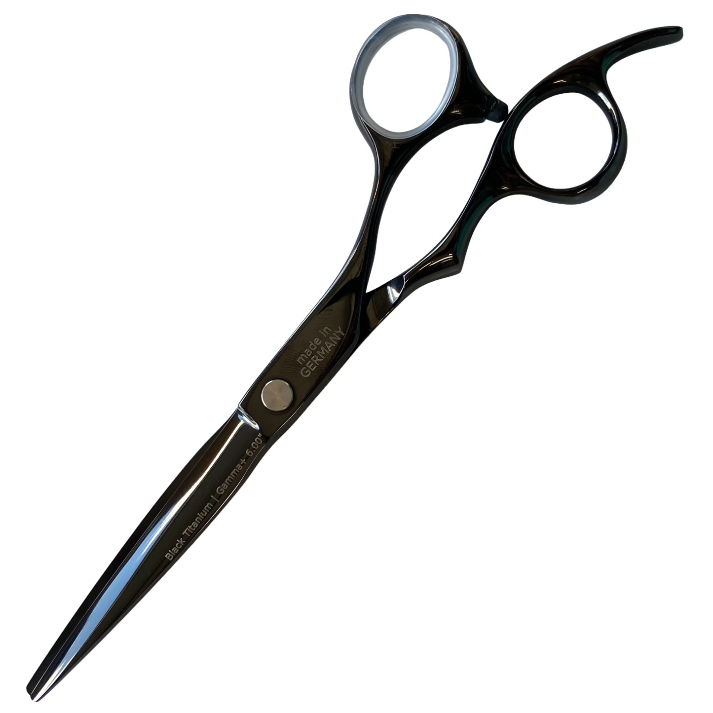 Gamma+ Premium Line Black Titanium 6.00" Hairdressing Scissors
