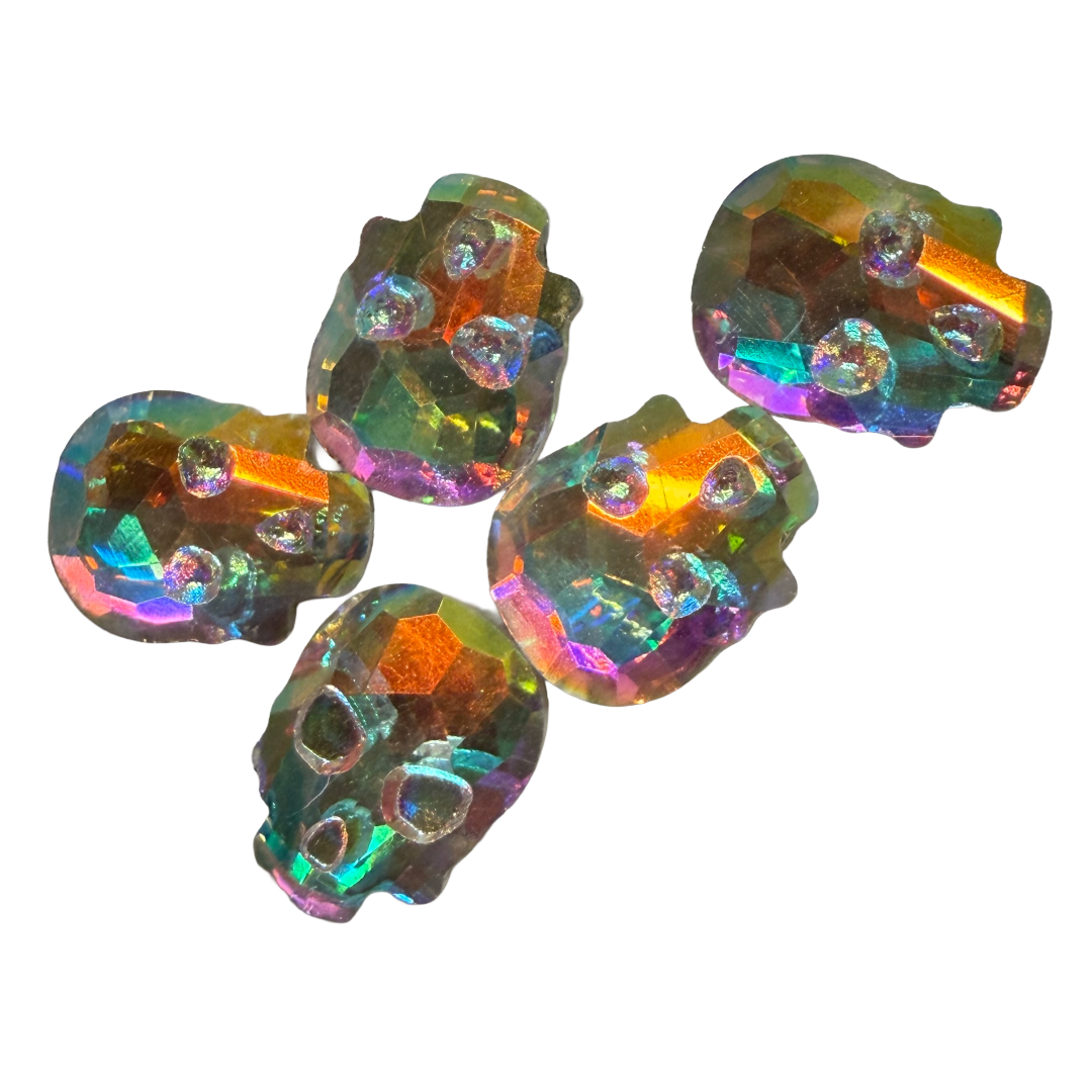 Claw Culture Skull Crystal Nail Stones - Available in 5 Colours