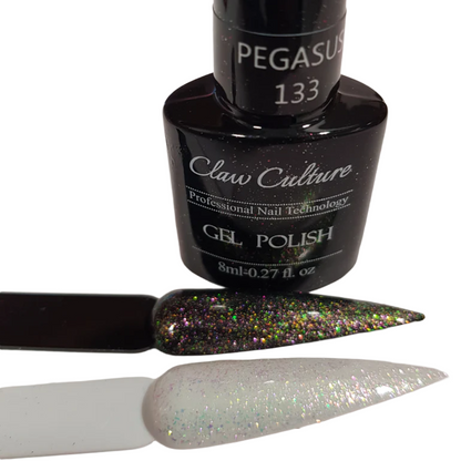 Claw Culture Clear Sparkly Top Coat #133 - Pegasus