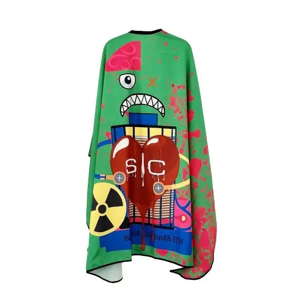 StyleCraft Waterproof Barber/Stylist Cape - Radioactive Green