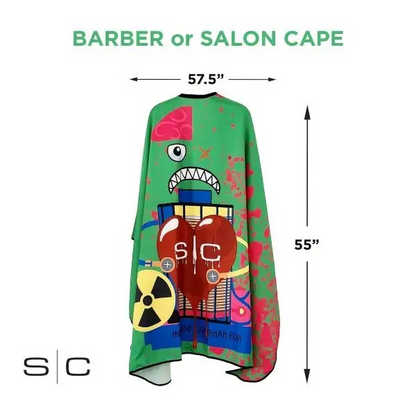 StyleCraft Waterproof Barber/Stylist Cape - Radioactive Green