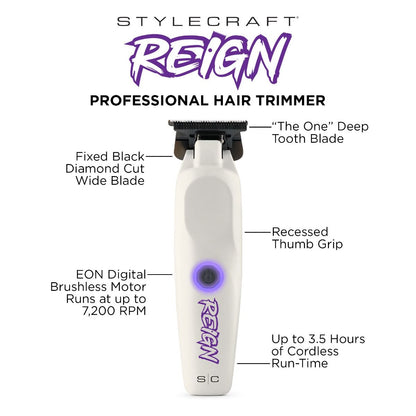 NEW StyleCraft Reign EON Digital Brushless Motor Trimmer
