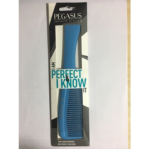 *Pegasus 501 Styling Color Rake Handle Comb - Blue