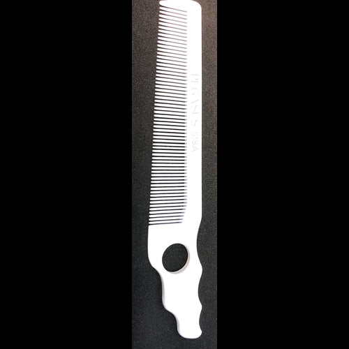 Pegasus 518a Clipper Comb with Finger Hole - White