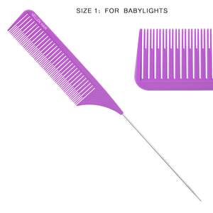 *Vellen Weave Tail Comb 5 Set- Perfect for All High Lights - Purple Rose Violet