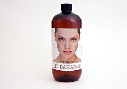 Go Bahamas Spray Tan 9% - 500ml or Litre