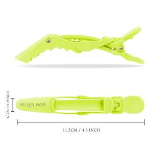 *Vellen Alligator Clips - 6 Pack Lime Green