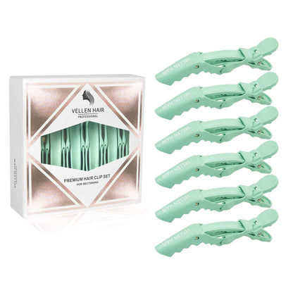Vellen Alligator Clips - 6 Pack Mint Green