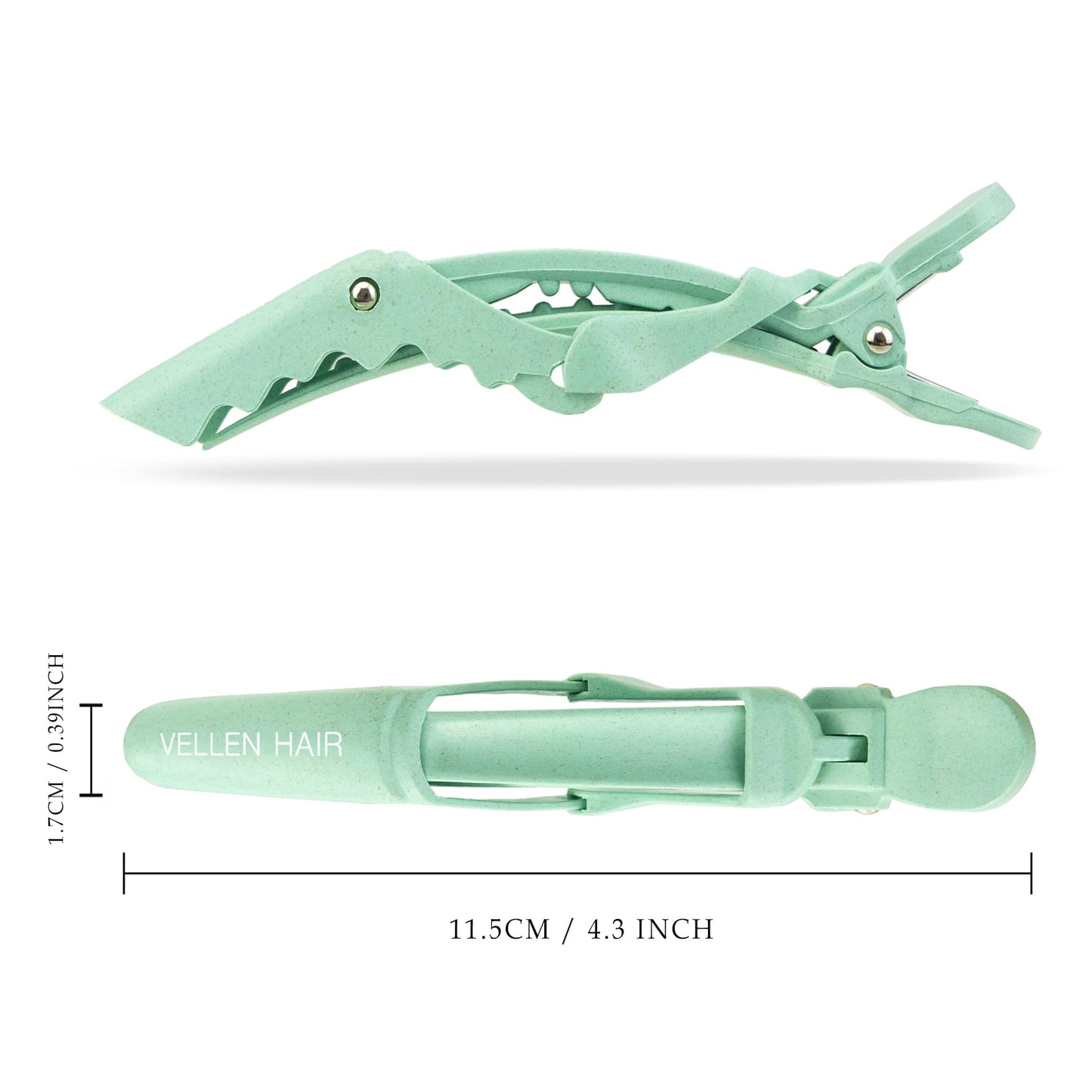 Vellen Alligator Clips - 6 Pack Mint Green