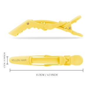 *Vellen Alligator Clips - 6 Pack Yellow
