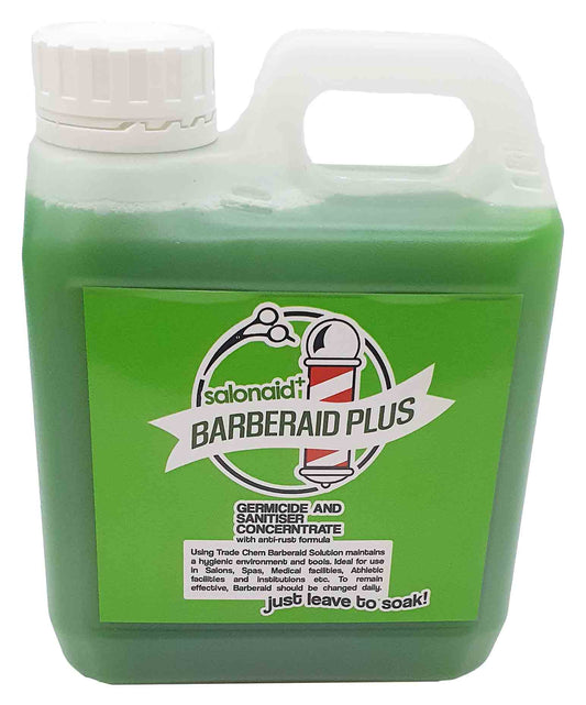 *Barberaid PLUS Salon Disinfectant Soak Solution 1000ml Jerry