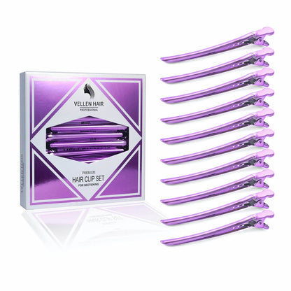 Vellen Super Sectioner Clips - 10 Pack Purple