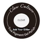 Claw Culture Pigment Polish 5g Pots - Crystal Clear, Add Your Own Glitter!