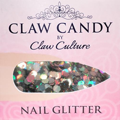 Claw Culture Claw Candy Nail Glitter - Silver Disco