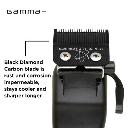 *Gamma+ Faper DLC Black Diamond Fixed Blade for Clipper