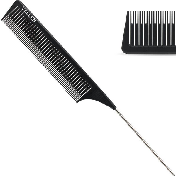 *Vellen Weave Tail Comb - Perfect for High Lights - Black