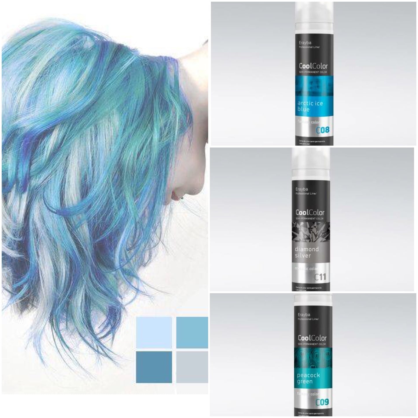 Cool Color Semi Permanent Color Cream C09 Peacock Green