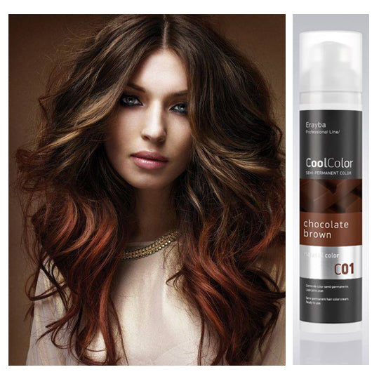 Cool Color Semi Permanent Color Cream C01 Chocolate Brown – psagroup.co