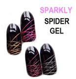 Claw Culture Sparkly Spider Gel Silver